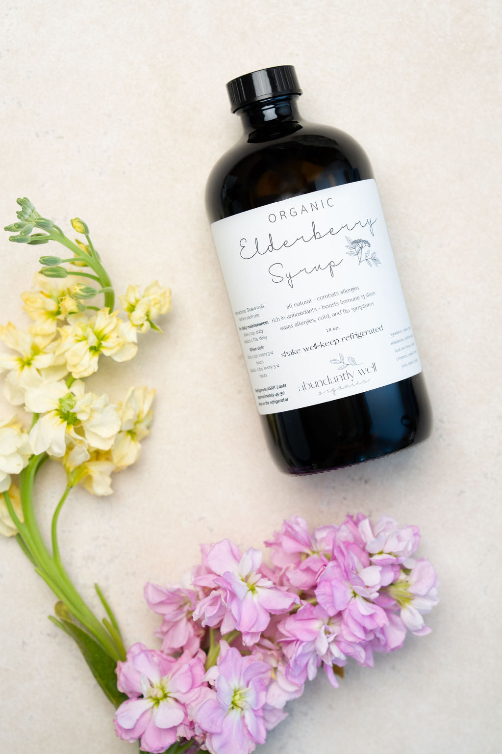 Organic Elderberry Syrup / 18 oz