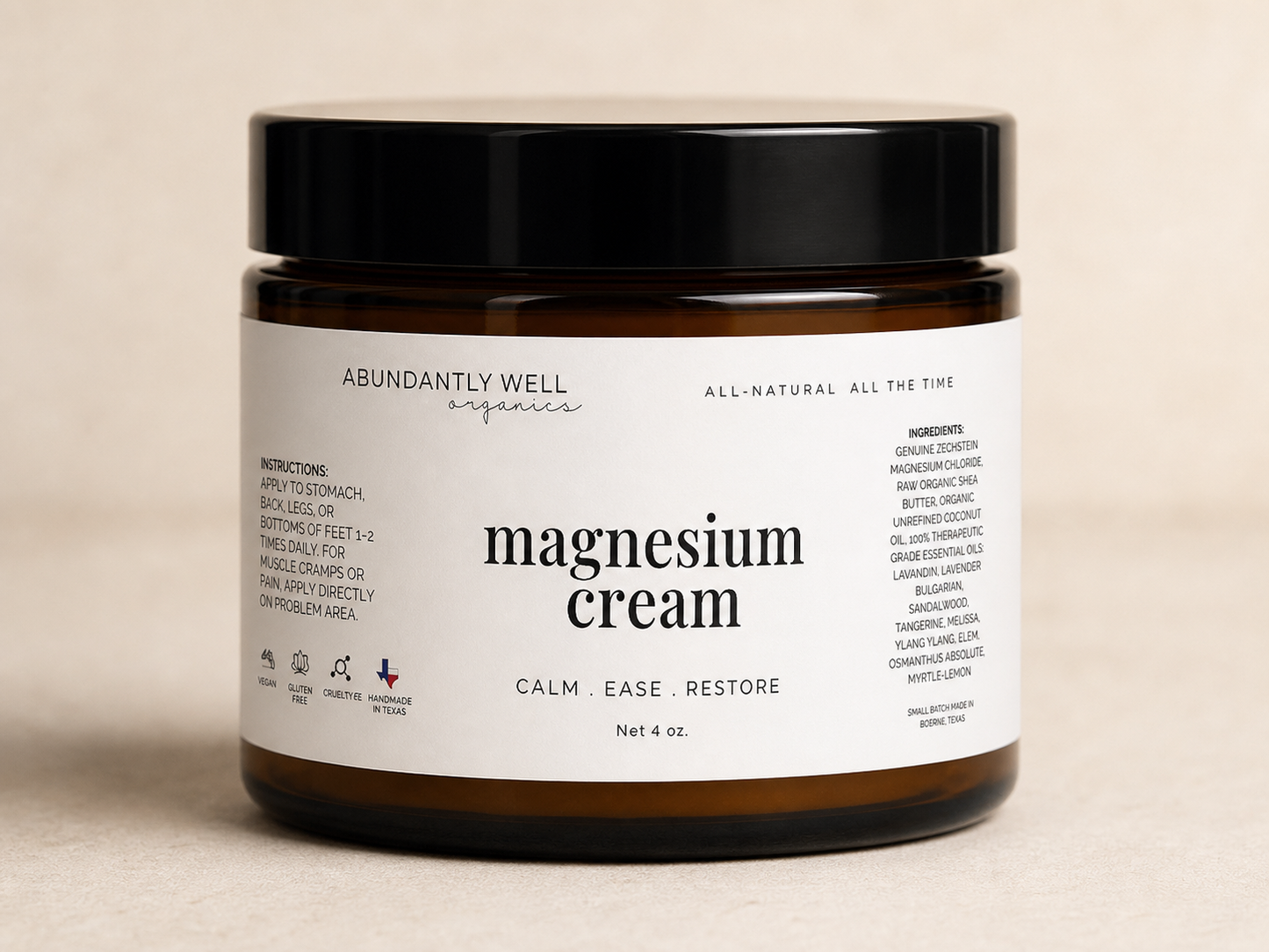 Magnesium Cream / 4 oz