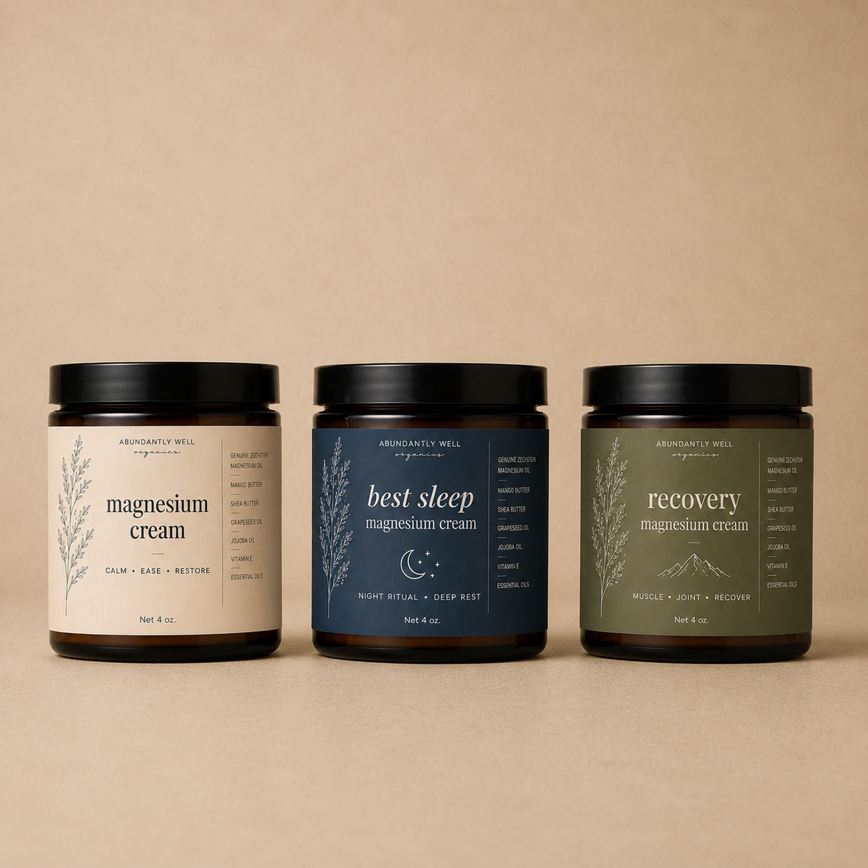 Magnesium Cream Collection / 4 oz