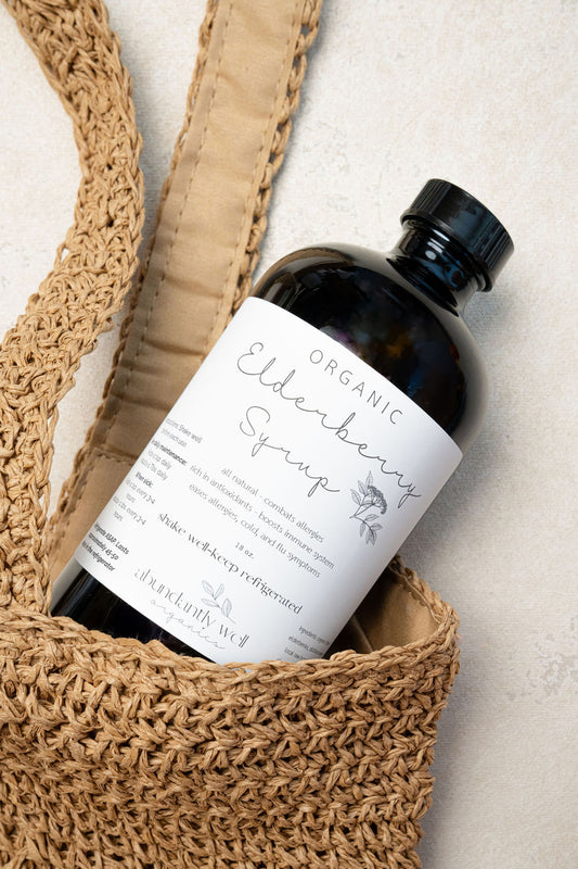 PRE-ORDER for 8/11 Organic Elderberry Syrup / 18 oz