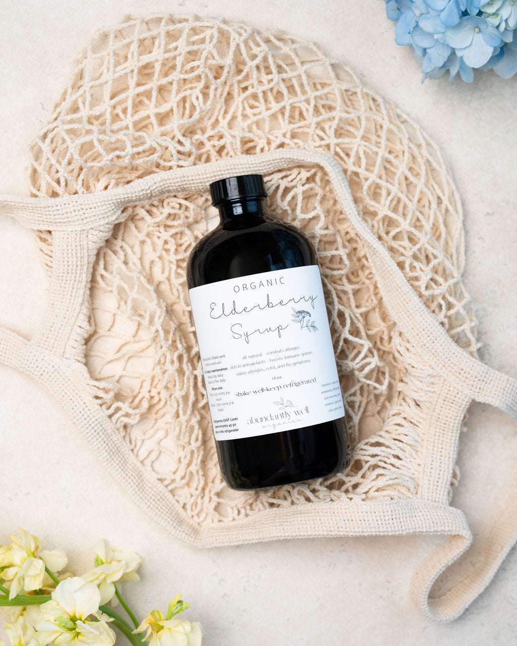 Organic Elderberry Syrup / 18 oz
